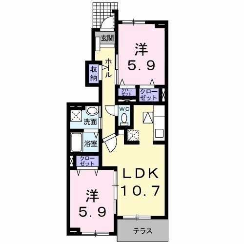 山梨県甲府市上町 南甲府駅 2LDK アパート 賃貸物件詳細