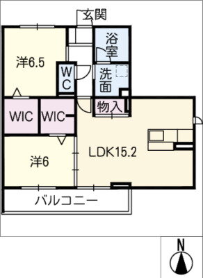 愛知県長久手市勝入塚 長久手古戦場駅 2LDK アパート 賃貸物件詳細