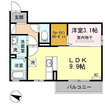 新潟県新潟市東区中山８ 新潟駅 1LDK アパート 賃貸物件詳細