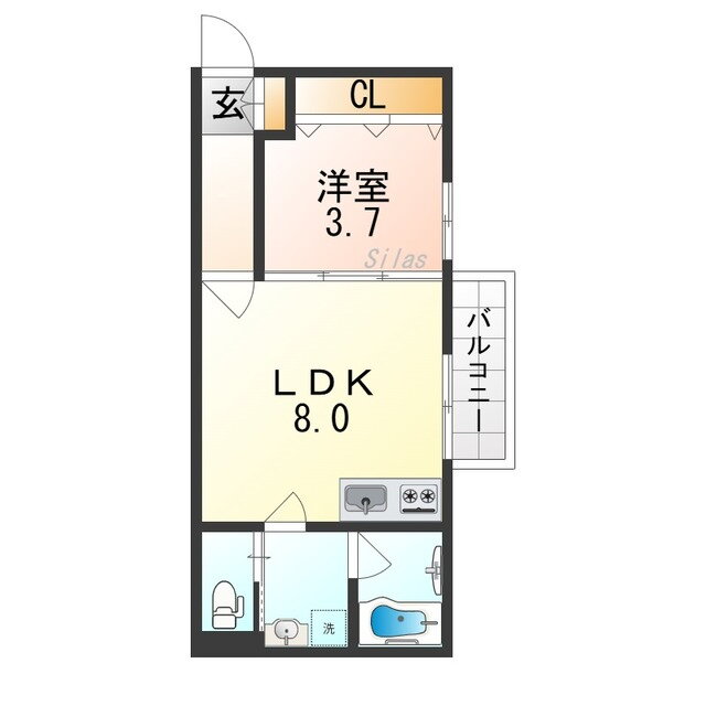 大阪府門真市城垣町 萱島駅 1LDK アパート 賃貸物件詳細