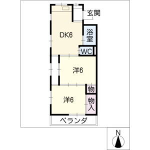 横広ハイツ 3階 2DK 賃貸物件詳細