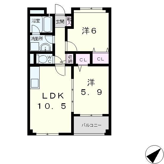 滋賀県守山市焔魔堂町 守山駅 2LDK マンション 賃貸物件詳細