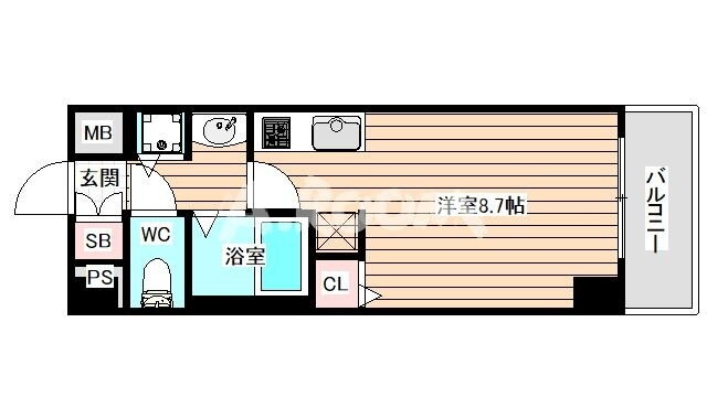 大阪府大阪市福島区吉野４ 野田駅 ワンルーム マンション 賃貸物件詳細