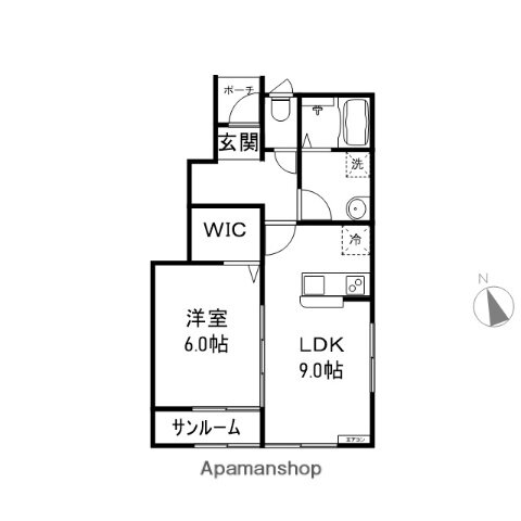 山形県鶴岡市日枝字大塚 1LDK アパート 賃貸物件詳細