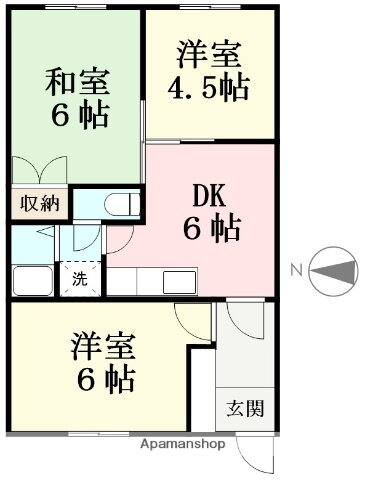 福井県越前市府中２ たけふ新駅 3DK アパート 賃貸物件詳細