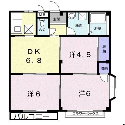 愛知県東海市高横須賀町２ 尾張横須賀駅 3DK アパート 賃貸物件詳細