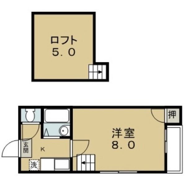 愛知県名古屋市北区東長田町１ 森下駅 1K アパート 賃貸物件詳細