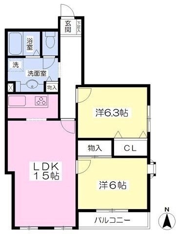 大阪府八尾市緑ヶ丘１ 近鉄八尾駅 2LDK アパート 賃貸物件詳細