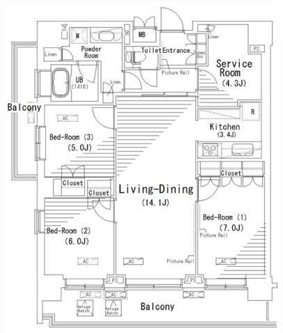 東京都江東区辰巳２ 辰巳駅 3SLDK マンション 賃貸物件詳細