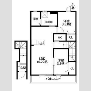 愛知県あま市七宝町鷹居６ 蟹江駅 2LDK アパート 賃貸物件詳細