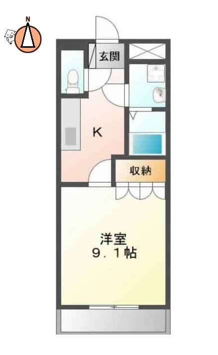 徳島県徳島市国府町観音寺 府中駅 1K アパート 賃貸物件詳細
