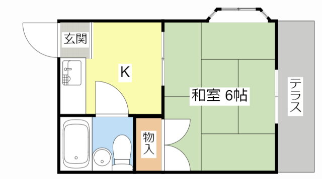 滋賀県彦根市平田町 彦根駅 1K アパート 賃貸物件詳細