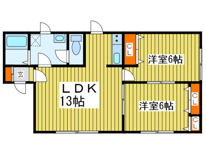 北海道札幌市東区本町一条７ 2LDK アパート 賃貸物件詳細