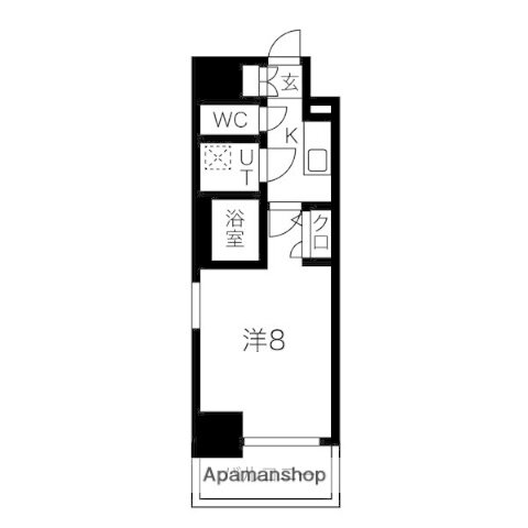 愛知県名古屋市中区新栄３ 新栄町駅 1K マンション 賃貸物件詳細