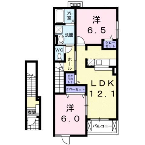 滋賀県近江八幡市北之庄町 近江八幡駅 2LDK アパート 賃貸物件詳細