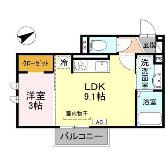 富山県砺波市山王町 砺波駅 1LDK アパート 賃貸物件詳細