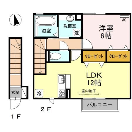 愛知県岡崎市矢作町字高縄手 矢作橋駅 1LDK アパート 賃貸物件詳細