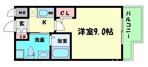大阪府大阪市中央区十二軒町 谷町四丁目駅 1K マンション 賃貸物件詳細