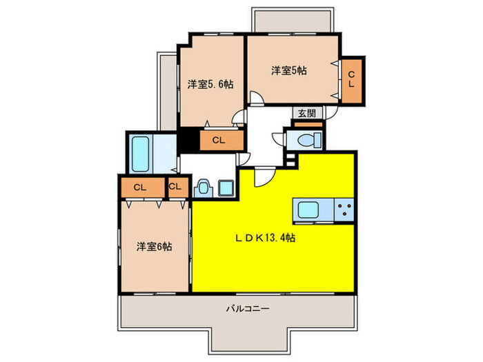 福岡県福岡市早良区城西２ 西新駅 3LDK マンション 賃貸物件詳細