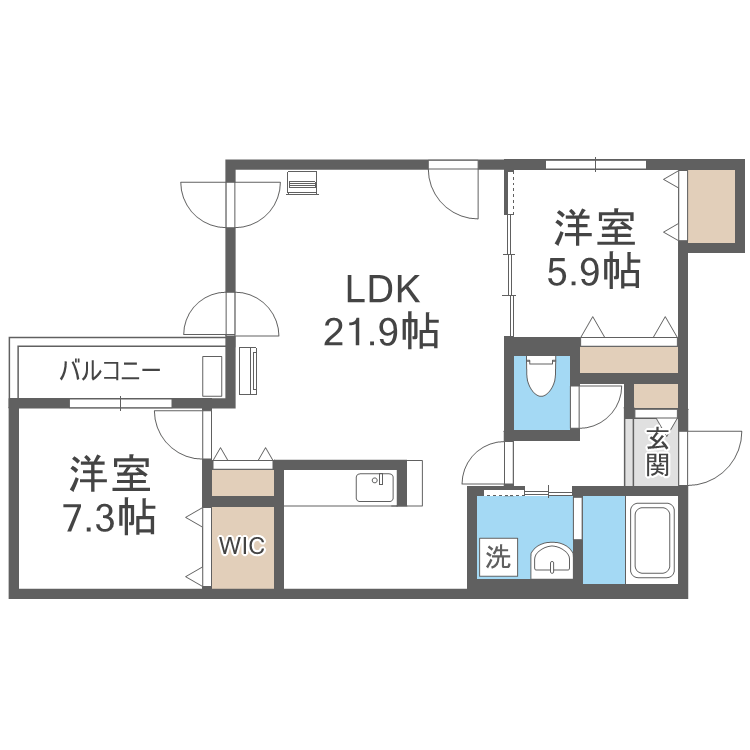 北海道札幌市中央区南六条東２ 豊水すすきの駅 2LDK マンション 賃貸物件詳細