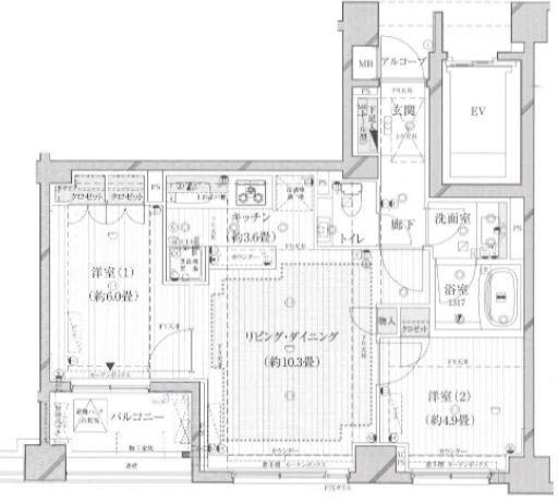 東京都目黒区中町１ 学芸大学駅 2LDK マンション 賃貸物件詳細