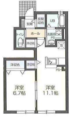 埼玉県鶴ヶ島市脚折町６ 若葉駅 1LDK アパート 賃貸物件詳細