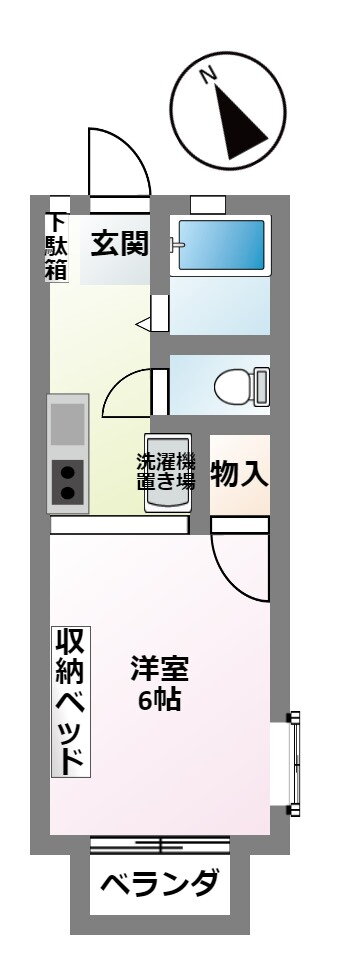 兵庫県西宮市学文殿町２ 鳴尾・武庫川女子大前駅 1K アパート 賃貸物件詳細