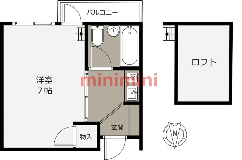 大阪府高槻市真上町２ 高槻駅 1K アパート 賃貸物件詳細