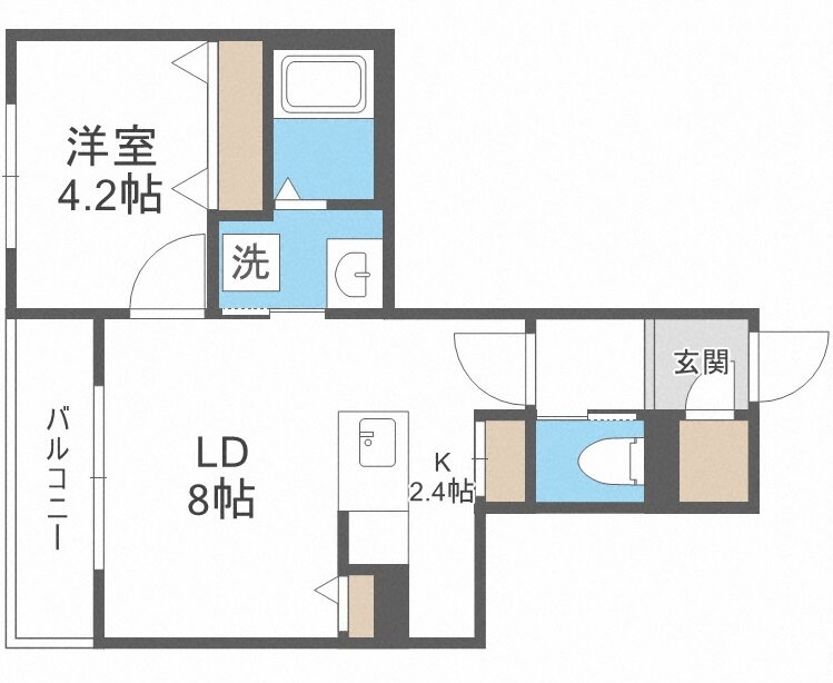 北海道札幌市厚別区厚別南２ ひばりが丘駅 1LDK マンション 賃貸物件詳細