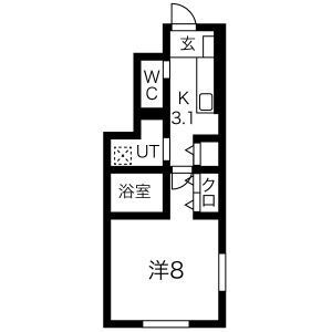 ボヌールテラス 1階 1K 賃貸物件詳細