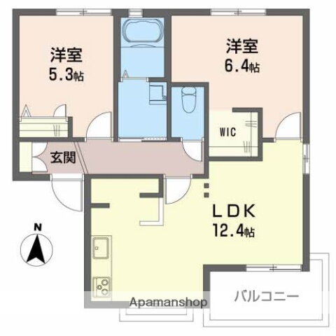 福島県郡山市成山町 郡山駅 2LDK アパート 賃貸物件詳細