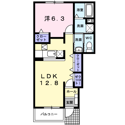 和歌山県和歌山市有本 紀伊中ノ島駅 1LDK アパート 賃貸物件詳細