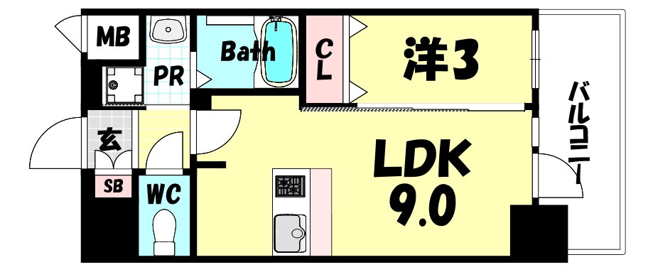 兵庫県神戸市兵庫区水木通１ 神戸駅 1LDK マンション 賃貸物件詳細