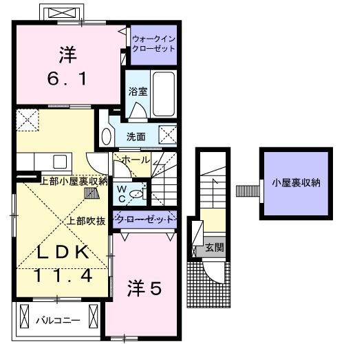 茨城県鹿嶋市旭ケ丘２ 鹿島神宮駅 2LDK アパート 賃貸物件詳細