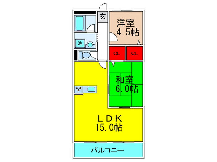 大阪府豊中市東寺内町 緑地公園駅 2LDK マンション 賃貸物件詳細