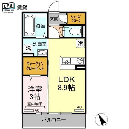 山口県周南市新地２ 徳山駅 1LDK アパート 賃貸物件詳細