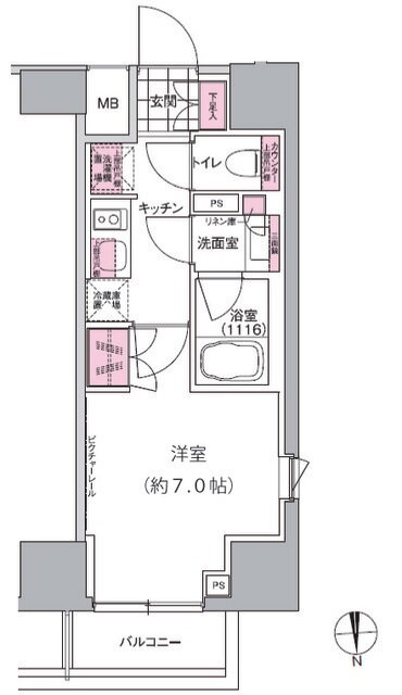 プレジリア東日本橋 6階 1K 賃貸物件詳細