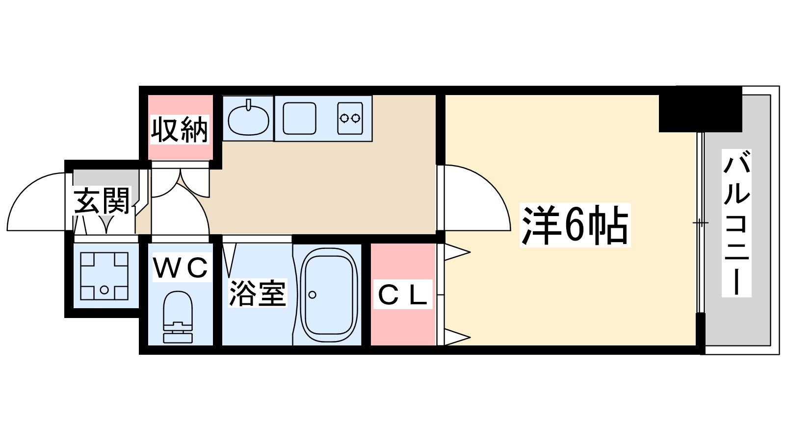 エスライズ梅田東 3階 1K 賃貸物件詳細