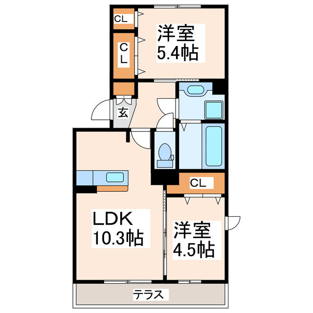 熊本県熊本市西区島崎６ 2LDK アパート 賃貸物件詳細