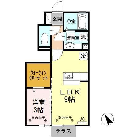 富山県富山市安養坊 1LDK アパート 賃貸物件詳細