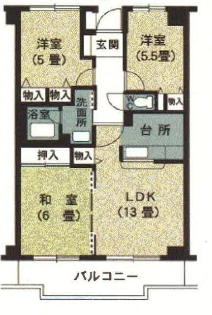 チェリーロードヒル瑞穂 2階 3LDK 賃貸物件詳細