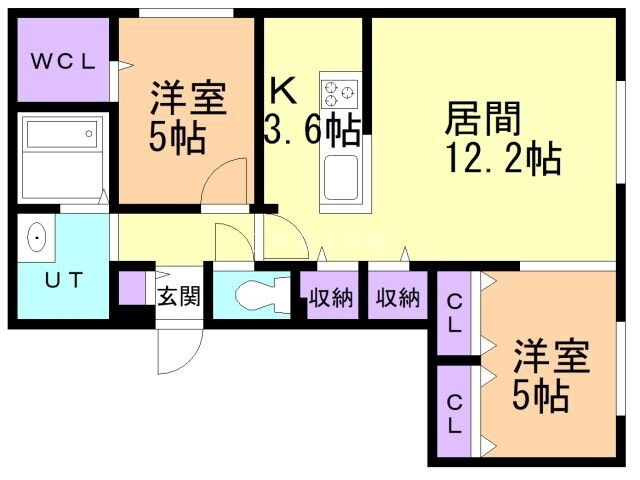 Ｇｌａｎｚ　Ｆｏｒｍ 2階 2LDK 賃貸物件詳細