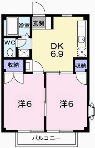 兵庫県姫路市余部区下余部 山陽網干駅 2DK アパート 賃貸物件詳細