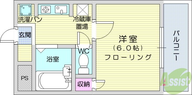 宮城県仙台市若林区若林２ 長町一丁目駅 1K マンション 賃貸物件詳細