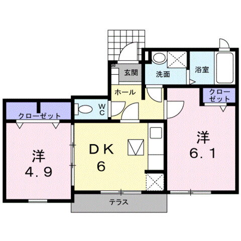 大分県大分市大字中戸次 中判田駅 2DK アパート 賃貸物件詳細