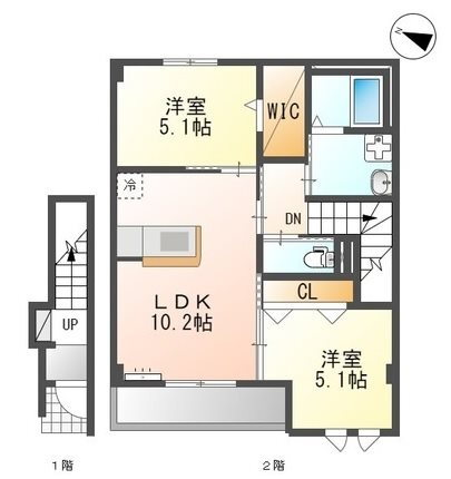 福岡県飯塚市秋松 天道駅 2LDK アパート 賃貸物件詳細