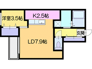 北海道札幌市厚別区厚別東三条３ 新さっぽろ駅 1LDK マンション 賃貸物件詳細