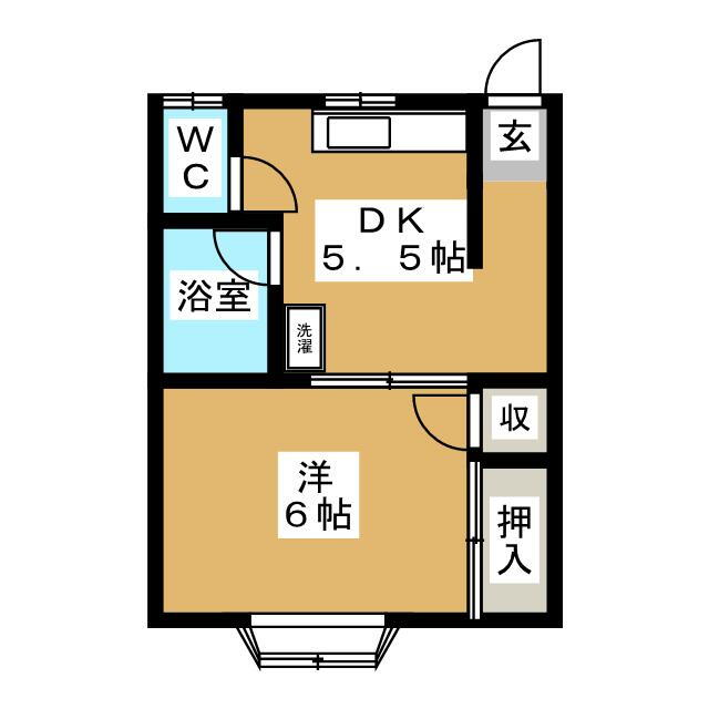 千寿荘１号館 1階 1DK 賃貸物件詳細