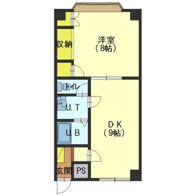 北海道函館市人見町 千代台駅 1DK アパート 賃貸物件詳細