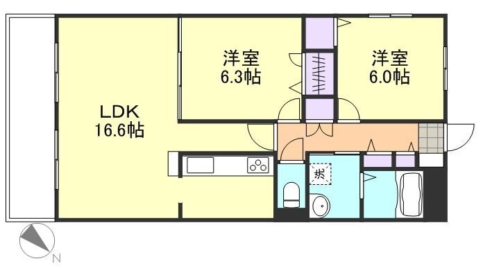 ラヴィータ 1階 2LDK 賃貸物件詳細